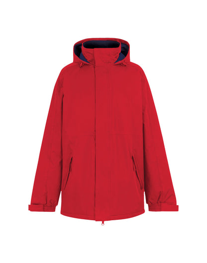Regatta Dover Men's Parka in Classic Red, front view