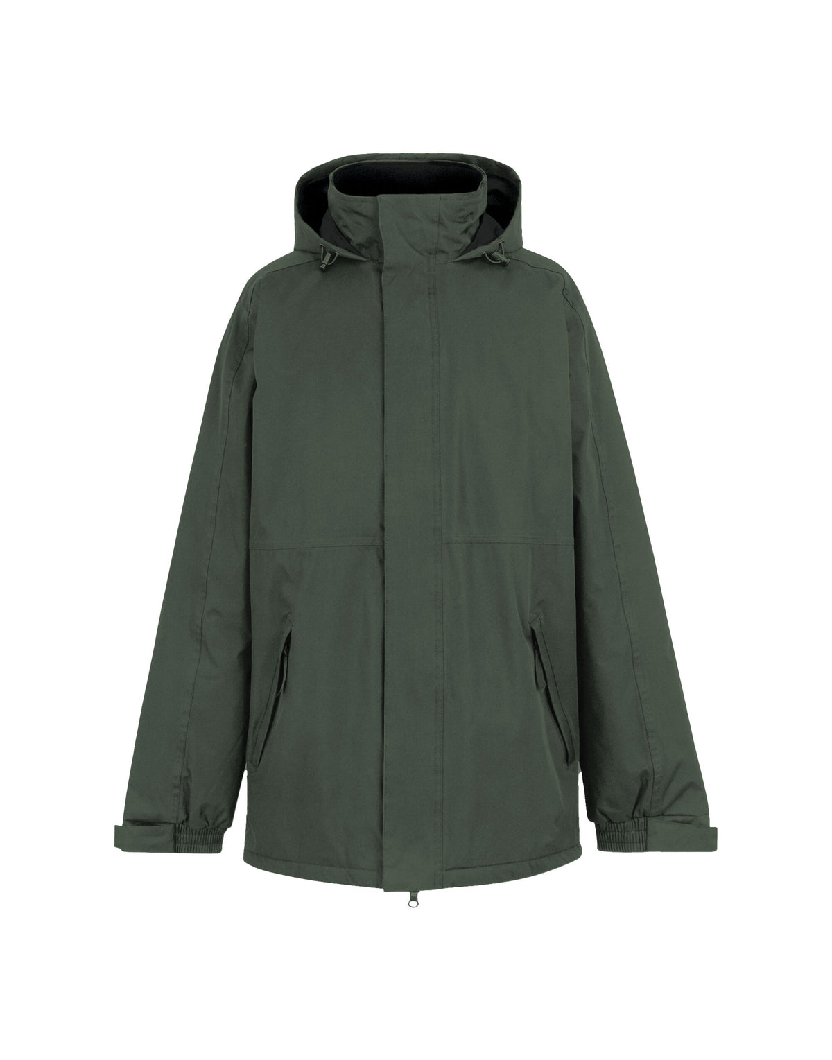 Regatta Dover Men's Parka in Dark Green, front view
