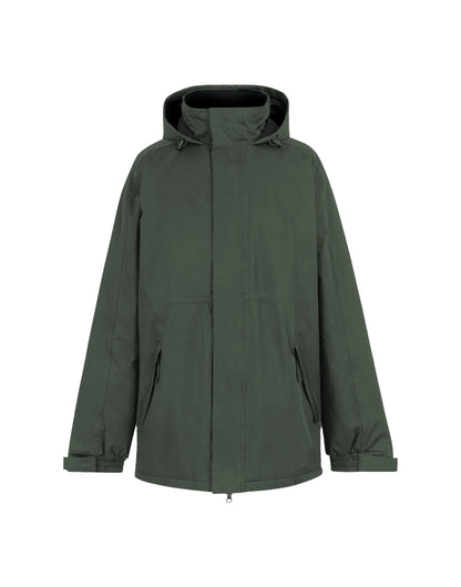 Regatta Dover Men's Parka in Dark Green, front view