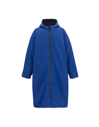 Regatta Pro Changing Dryrobe Jacket in New Royal and Navy, front view