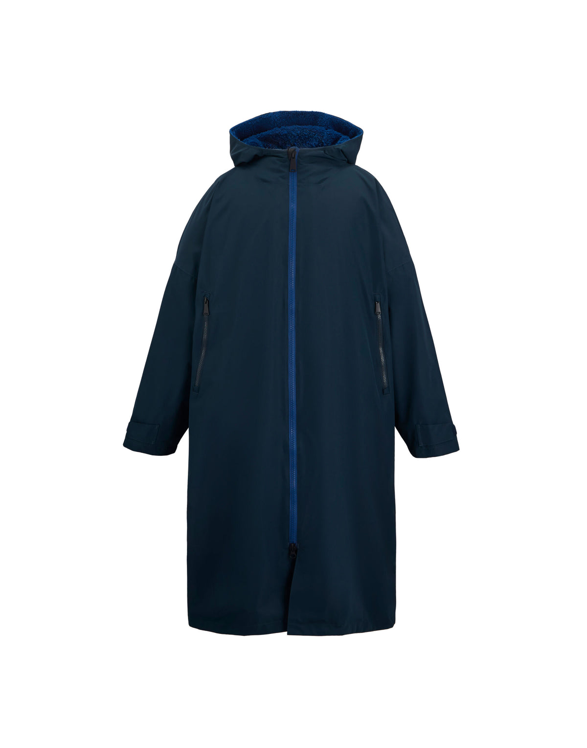 Regatta Pro Changing Dryrobe Jacket in Navy and New Royal, front view