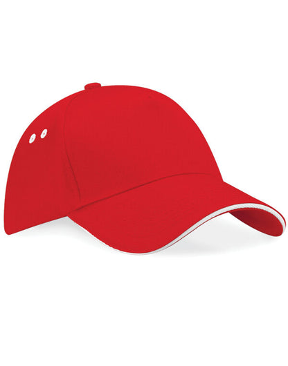 Beechfield Ultimate Sandwich Peak Cap | Unisex | Cotton Drill | 14 Colours | One Size