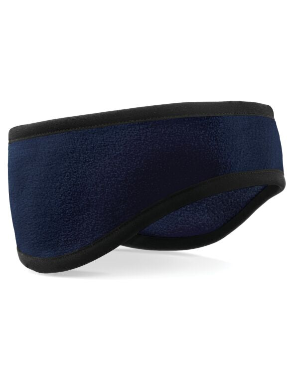 Beechfield Suprafleece® Aspen Headband | Unisex | Thermal | Black or Navy | S-XL - Hat - Logo Free Clothing