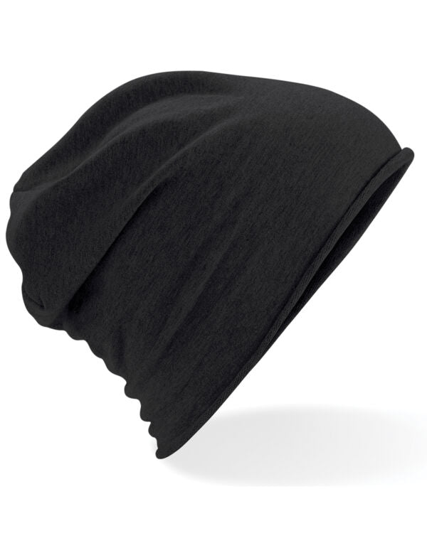 Beechfield Jersey Beanie | Unisex | Lightweight | Cotton | Stretch | 6 Colours | One Size - Hat - Logo Free Clothing