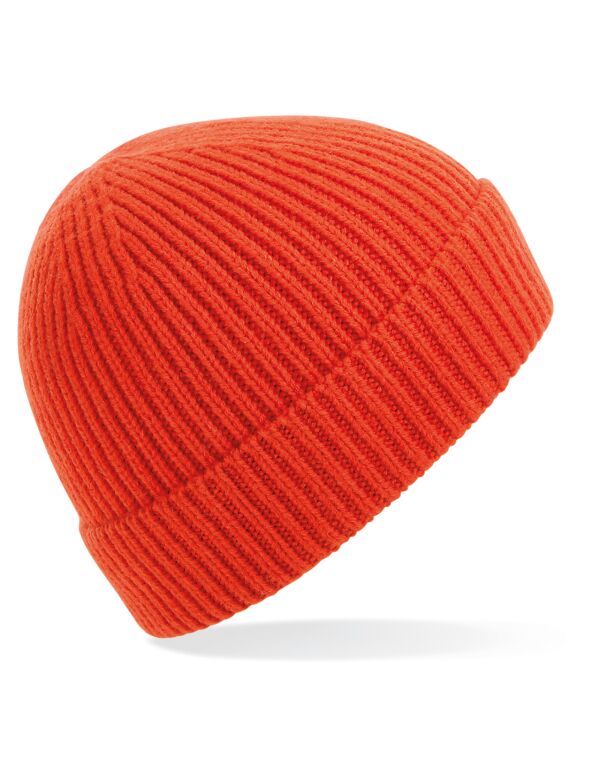 Beechfield Engineered Knit Ribbed Beanie | Unisex | Cuffed | 14 Colours | One Size