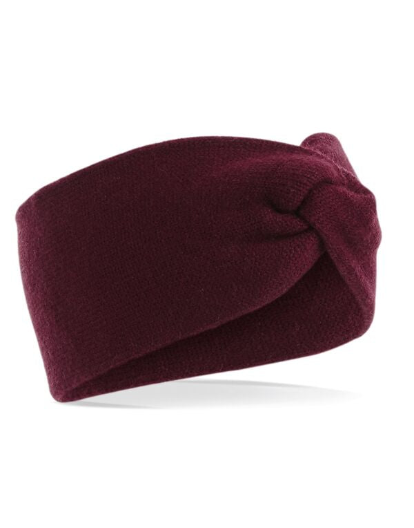 Beechfield Twist Knit Headband | Unisex | Double Knit | Soft | 5 Colours | One Size