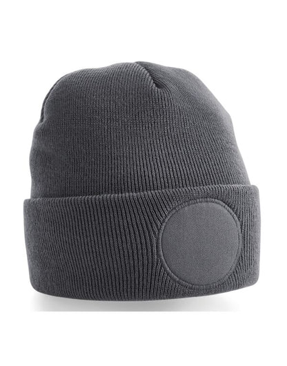 Beechfield Circular Patch Beanie | Unisex | Double Knit | Cuffed | 8 Colours | One Size