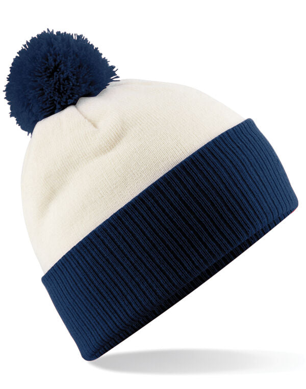 Beechfield Snowstar® Two-Tone Beanie | Unisex | Contrast Colours | 5 Colours | One Size