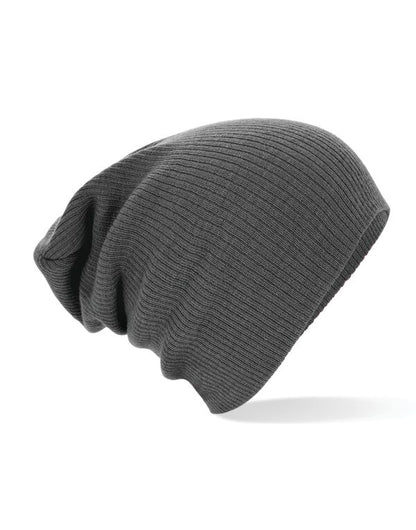 Beechfield Slouch Beanie | Unisex | Ribbed | Double Knit | 4 Colours | One Size