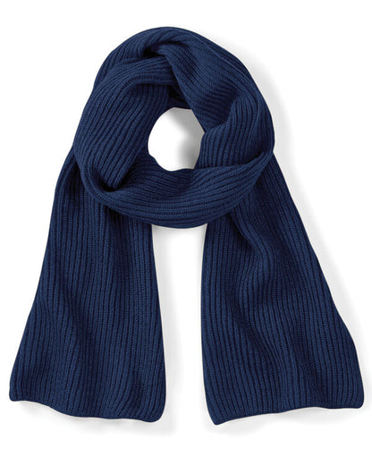 Beechfield Metro Knitted Scarf | Unisex | Ribbed | Soft Touch | 3 Colours | One Size