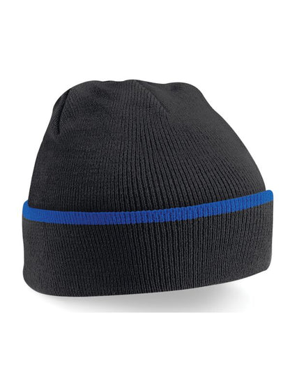 Beechfield Teamwear Beanie | Unisex | Cuffed | Warm | Stripe | 6 Colours | One Size