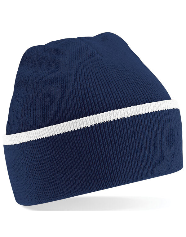 Beechfield Teamwear Beanie | Unisex | Cuffed | Warm | Stripe | 6 Colours | One Size