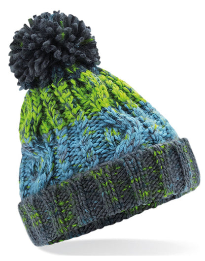 Beechfield Junior Corkscrew Beanie | Heavyweight | Pom-Pom | 4 Colours | Kids Unisex Size