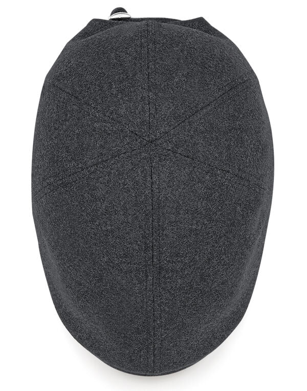 Beechfield Melton Wool Ivy Cap | Unisex | Lined | Buckle Adjust | Charcoal | One Size