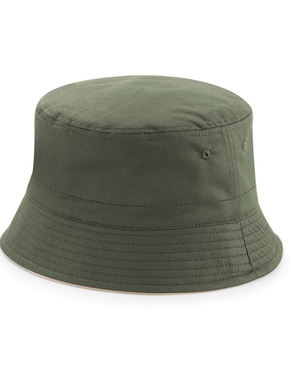 Beechfield Reversible Bucket Hat | Unisex | Cotton | Short Brim | 3 Colours | S-XL