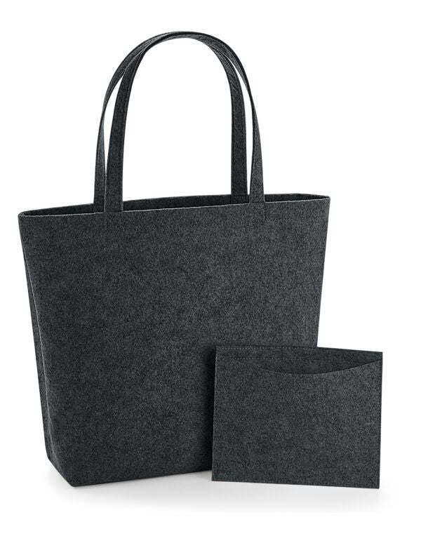 BagBase Felt Shopper Bag | Tote Bag | 22 Litre Capacity | 5 Colours | One Size