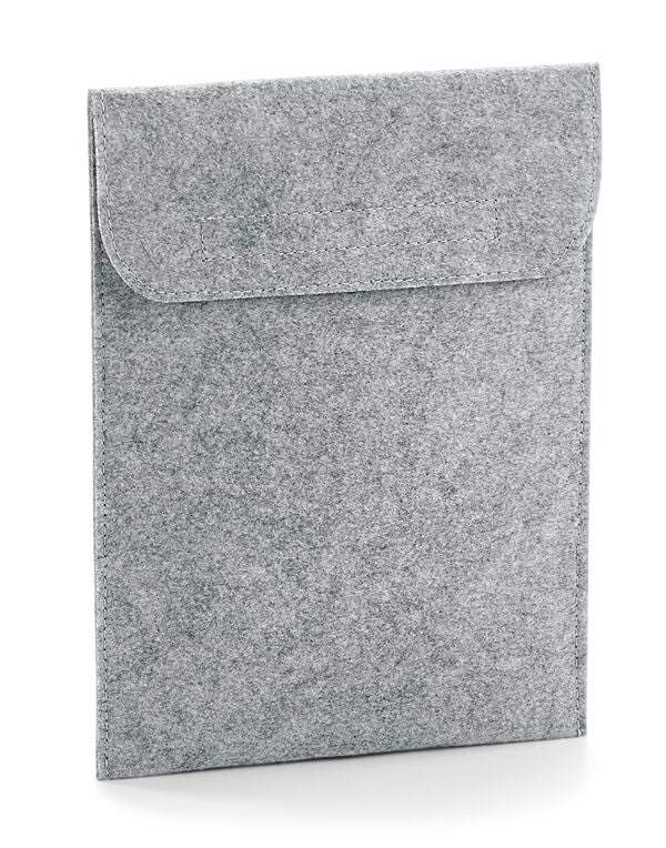 BagBase Felt iPad® Slip | Velcro Close | 20x26cm Tablet Slip | Charcoal or Grey | One Size - Bag - Logo Free Clothing