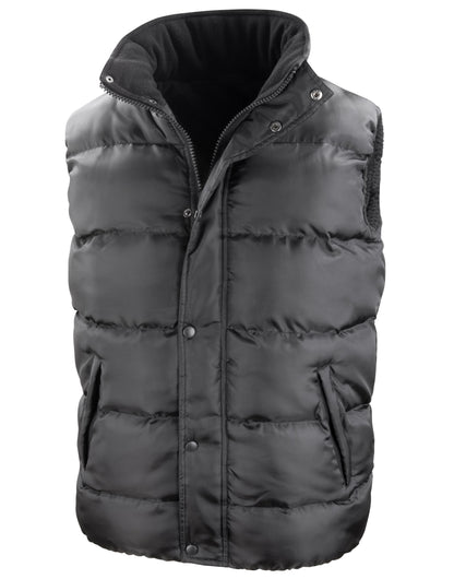 Result Core Nova Lux Hooded Bodywarmer | Unisex | Thick Padding | Microfleece Lined | Black or Navy | XS-3XL