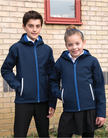 Result Core | Junior TX Performance Hooded Softshell | Logo Free Clothing