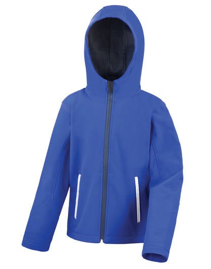 Result Core Junior Hooded Softshell Jacket | Waterproof 8000mm | Recycled | Windproof | 6 Colours | Ages 5-14