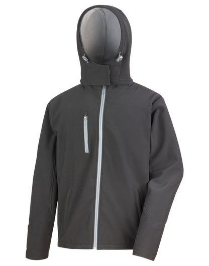 Result Core Men's Recycled Hooded Softshell | Waterproof | Breathable | Windproof | 4 Colours | S-3XL