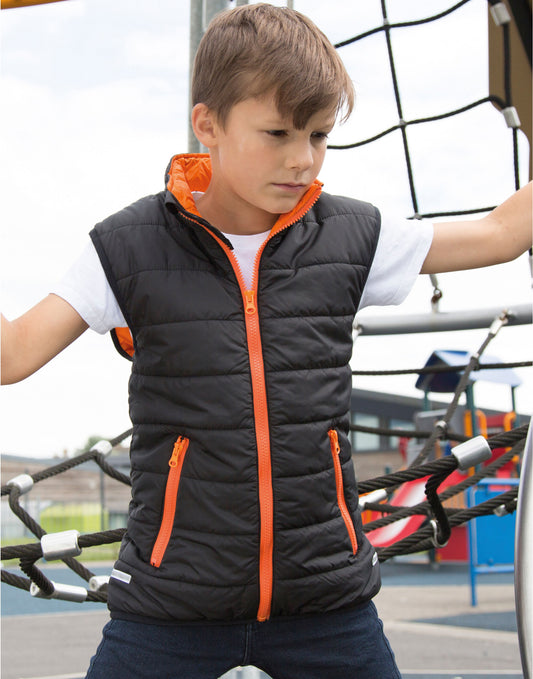 Result Core | Child's Padded Bodywarmer | Logo Free Clothing