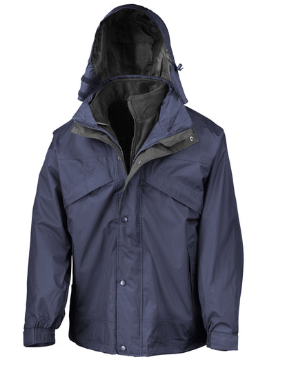 Result 3-In-1 Zip and Clip Jacket | Unisex | Detachable Layer | Waterproof | Hood | 4 Colours | XS-4XL