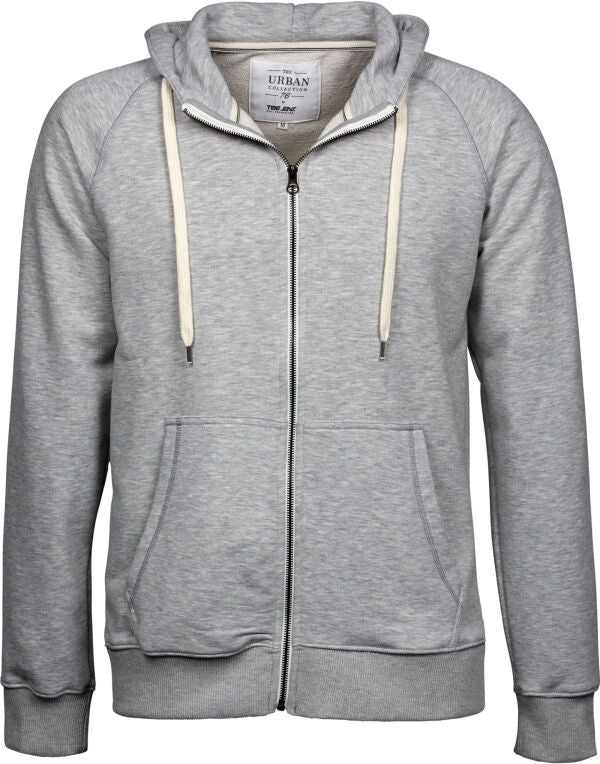 Tee Jays Mens Urban Full Zip Hoodie | Zip-Up Hooded Top | Combed Cotton | 3 Colours | S-3XL - Hoodie - Logo Free Clothing