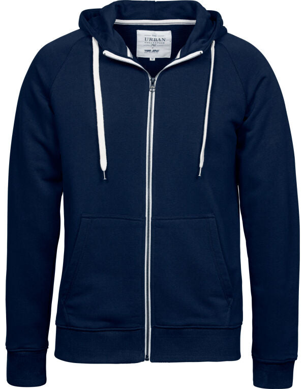 Tee Jays Mens Urban Full Zip Hoodie | Zip-Up Hooded Top | Combed Cotton | 3 Colours | S-3XL - Hoodie - Logo Free Clothing