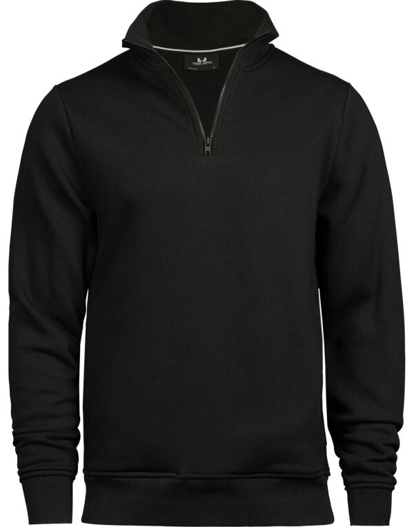 Tee Jays Unisex Half Zip Sweatshirt | Soft Brushed Pullover | Pockets | 3 Colours | S-3XL - Sweatshirt - Logo Free Clothing