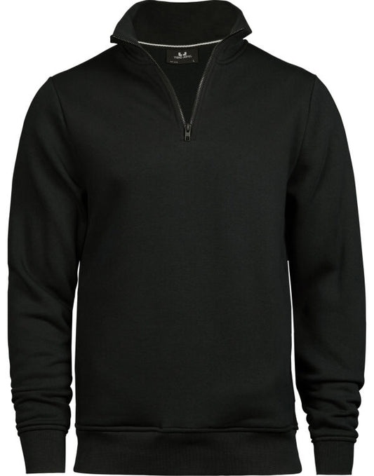 Tee Jays Unisex Half Zip Sweatshirt | Soft Brushed Pullover | Pockets | 3 Colours | S-3XL - Sweatshirt - Logo Free Clothing