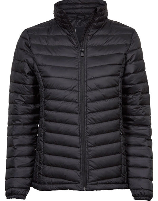 Tee Jays Ladies Zepelin Jacket | Lightweight Puffer | Showerproof | Black or Navy | S-3XL - Summer Jacket - Logo Free Clothing