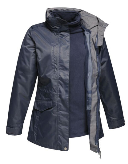 Regatta Benson III Ladies 3-In-1 Waterproof Jacket | Detachable Layer | Black or Navy | 10-20 - Winter Jacket - Logo Free Clothing