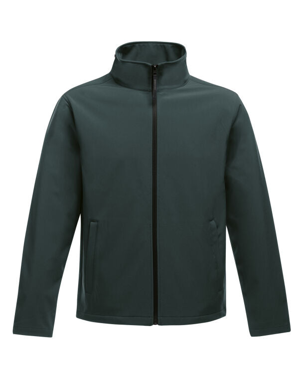 Regatta Ablaze Men's Softshell Jacket in Dark Spruce and Black, front view