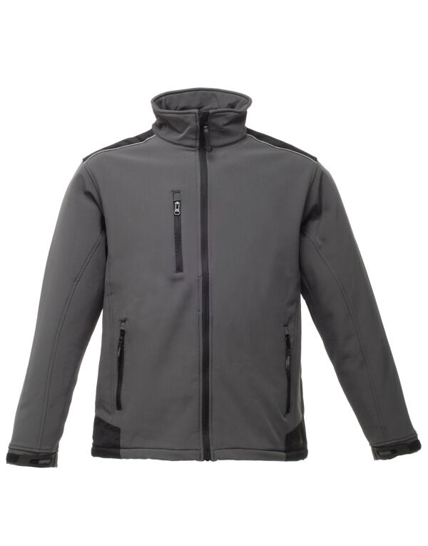 Regatta Sandstorm Mens Ripstop Softshell Jacket | Stretch | Showerproof | 3 Colours | S-3XL - Summer Jacket - Logo Free Clothing