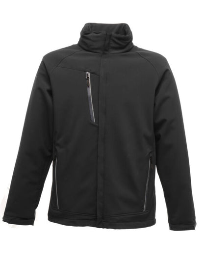 Regatta Apex Mens Waterproof Softshell Jacket | Hood | Breathable | Navy or Black | S-3XL - Winter Jacket - Logo Free Clothing