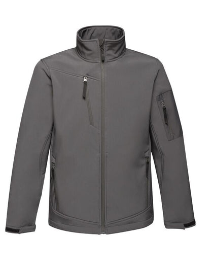 Regatta Arcola Mens 3-Layer Membrane Softshell Jacket | Waterproof | Black or Grey | S-3XL - Winter Jacket - Logo Free Clothing