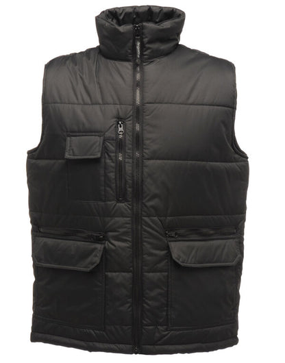 Regatta Stellar Mens Multi Zip Gilet | Insulated Body Warmer | Black or Navy | S-3XL - Gilet - Logo Free Clothing