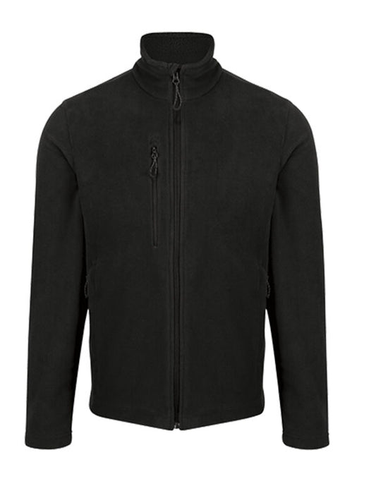 Regatta Honestly Made Mens Recycled Fleece Jacket | Lightweight | Black or Navy | S-3XL - Fleece - Logo Free Clothing