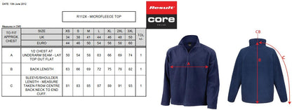 Result Core Microfleece Top | Unisex Quarter-Zip | Anti-Pill | Super Soft | Stretch Fit | 4 Colours | XS-3XL