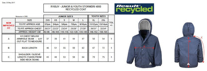Result Junior Stormdri Jacket | Unisex | Recycled | Waterproof | Windproof | Hood | 8 Colours | Ages 2-14
