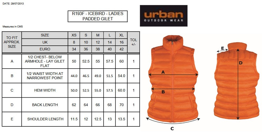 Result Urban Ladies Ice Bird Padded Gilet | Showerproof | Windproof | Quilted | 5 Colours | XS-XL