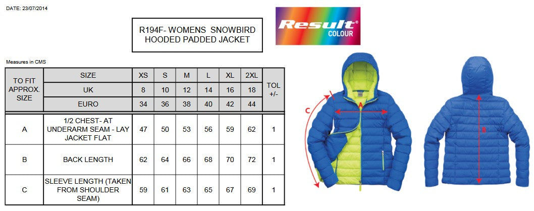Result Urban Ladies Snowbird Hooded Jacket | Showerproof | Windproof | Quilted | 5 Colours | XS-2XL