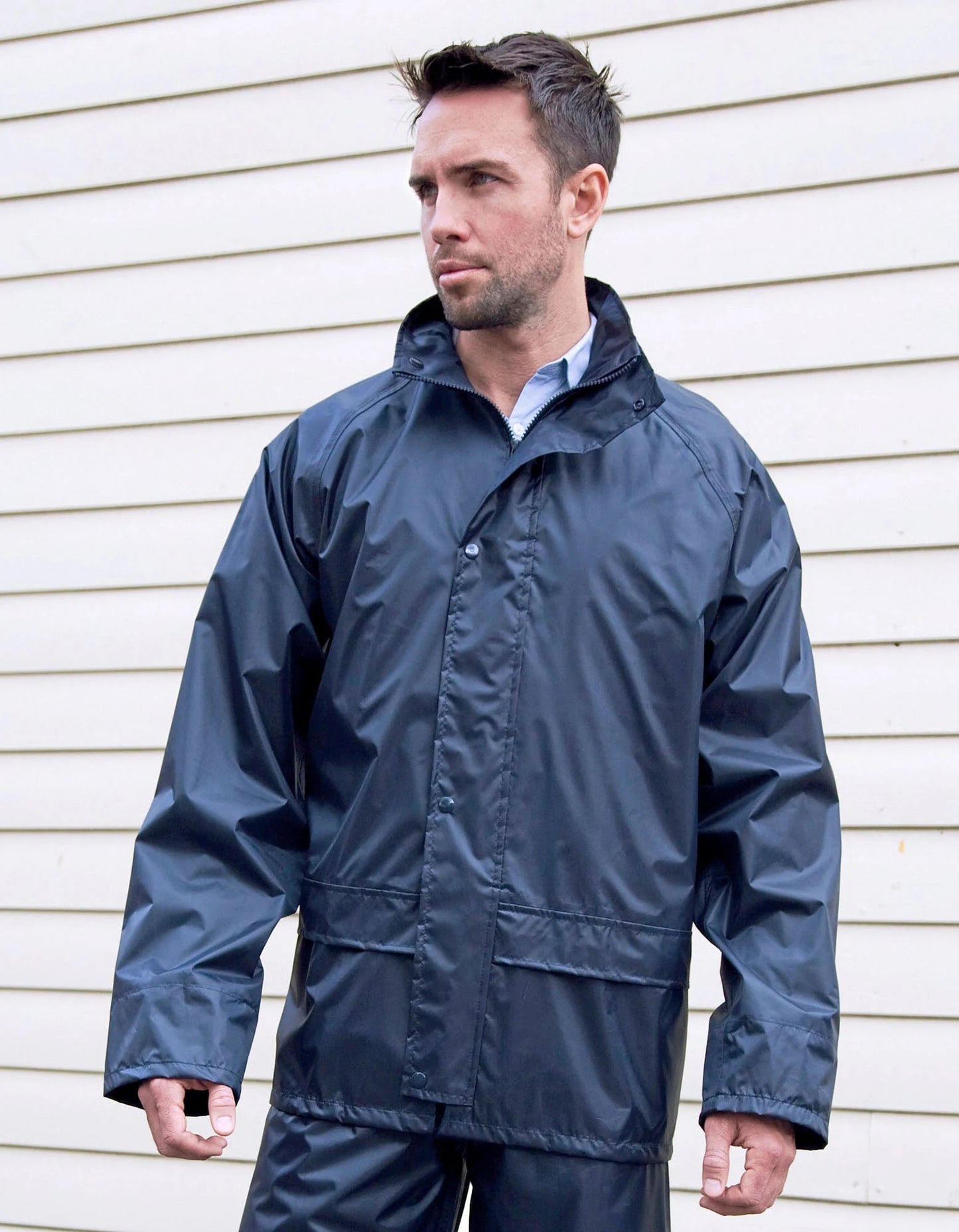 Result Core Rain Jacket | Unisex | Waterproof | Windproof | Hood | Taped Seams | Black or Navy | S-3XL