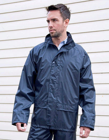 Result Core Rain Jacket | Unisex | Waterproof | Windproof | Hood | Taped Seams | Black or Navy | S-3XL