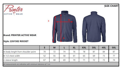 James Harvest Rocket Mens Fleece Jacket | Medium Weight Microfleece | 7 Colours | S-5XL - Fleece - Logo Free Clothing