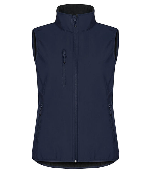 Clique Classic Ladies Softshell Gilet | Recycled Waterproof Softshell | 9 Colours | XS-3XL - Gilet - Logo Free Clothing