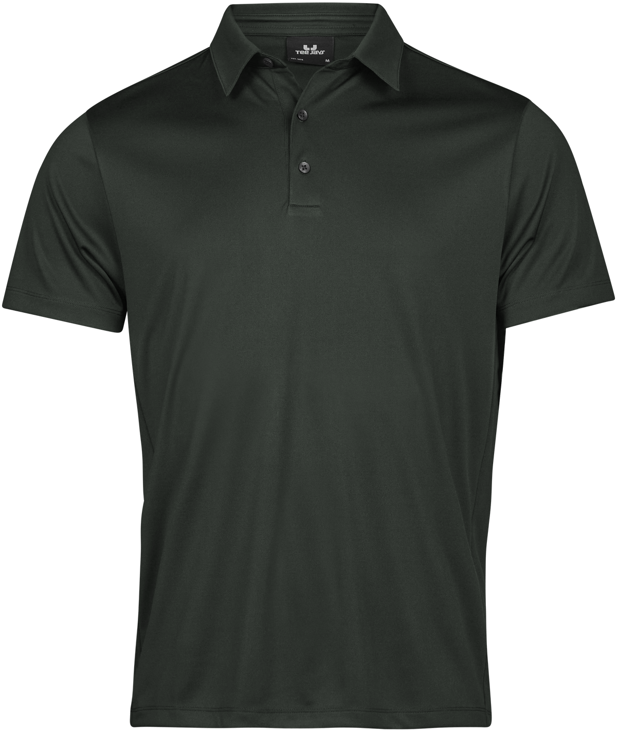 Tee Jays Men’s Luxury Sport Polo Shirt in Dark Green, front view