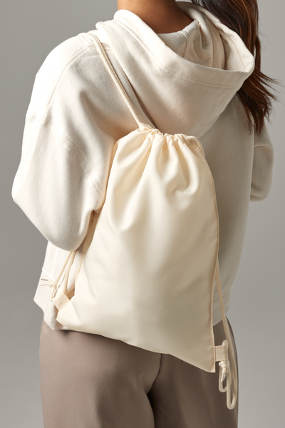 BagBase Mini Drawstring Bag | 5 Litre Capacity | Removable Cord | Natural or White | One Size
