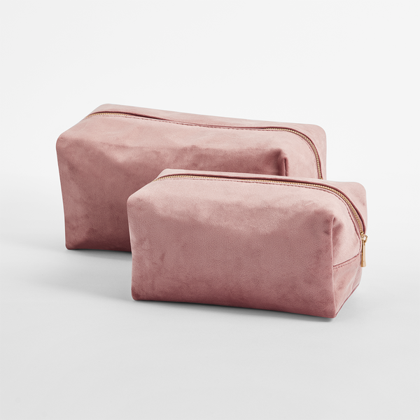 BagBase Velvet Recycled Toiletry/Accessory Case | 2.5 to 5 Litre Capacity | Soft Touch | 4 Colours | M-L
